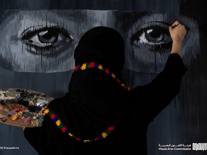 إحدى اللوحات التابعة لهيئة الفنون البصرية  - twitter/MOCVisualArts