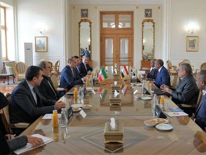 جانب من لقاء وزيرا خارجية السودان وإيران في طهران. 5 فبراير 2024 - وكالة إرنا للأنباء