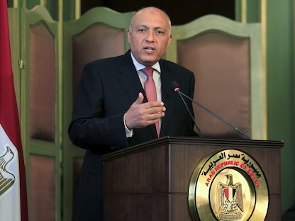وزير الخارجية المصري سامح شكري - REUTERS