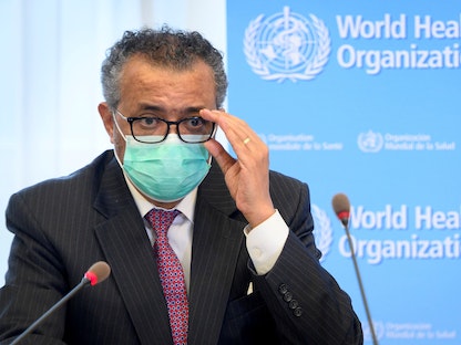 المدير العام لمنظمة الصحة العالمية تيدروس أدهانوم غيبريسوس - REUTERS