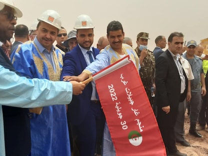 جانب من افتتاح منجم "غار جبيلات" بولاية تندوف جنوب غربي الجزائر - 30 يوليو 2022 - وكالة الأنباء الجزائرية "واج"