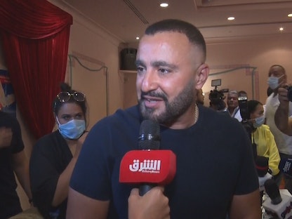 الممثل المصري أحمد السقا خلال مقابلة مع "الشرق" على هامش مهرجان الجونة السينمائي - 15 أكتوبر 2021 - الشرق 