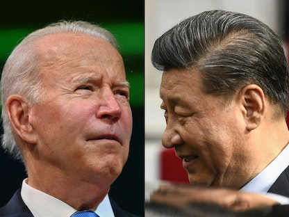 الرئيس الأميركي جو بايدن والرئيس الصيني شي جين بينج - AFP