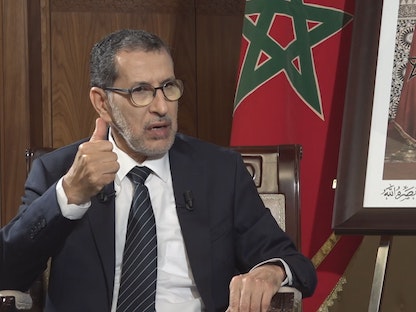 رئيس الحكومة المغربية سعد الدين العثماني خلال مقابلته مع "الشرق" 