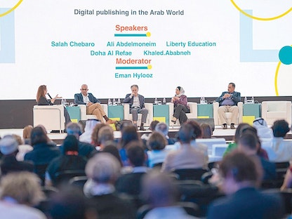 جلسة النشر الرقمي في العالم العربي بمؤتمر الناشرين في الشراقة. 30 أكتوبر 2022 - Wam