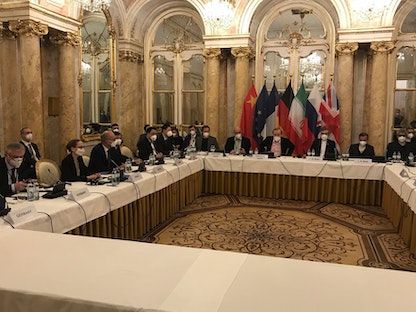 جانب من محادثات الاتفاق النووي الإيراني في فيينا - 28 فبراير 2022 - twitter.com/Amb_Ulyanov