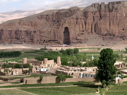 منطقة كهوف بوذا في وادي باميان بأفغانستان  - Getty Images