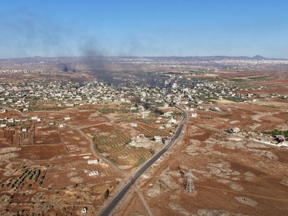 صورة جوية لمدينة السويداء في جنوب سوريا. 18 يوليو 2025 - REUTERS
