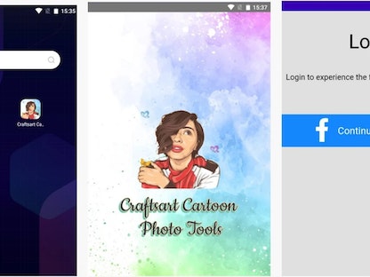 تطبيق Craftsart Cartoon Photo Tools الخبيث - Play Store