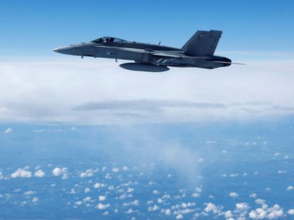 مقاتلة فنلندية من طراز F-16 تحلق فوق أجواء شمال شرق حلف الناتو، 4 يوليو 2023 - REUTERS