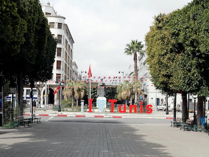 شارع الحبيب بورقيبة في وسط العاصمة تونس- 22 مارس 2020 - REUTERS