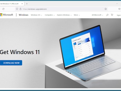 موقع Windows-Upgraded المحتال يحاول انتحال صفة موقع مايكروسوفت الرسمي المخصص لنظام ويندوز - Windows-Upgraded