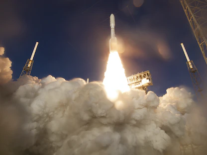 جانب من عملية إطلاق مسبار "برسفيرانس" في ولاية فلوريدا الأميركية - AFP