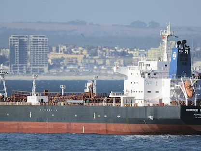 ناقلة النفط "ميرسر ستريت" التي تعرضت لهجوم قرب سواحل عمان - AFP