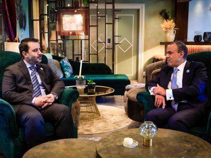وزير الخارجية المصري بدر عبد العاطي مع نظيره السوري أسعد الشيباني على هامش منتدى أوسلو في النرويج- 11 يونيو 2025 - "وزاة الخارجية السورية"