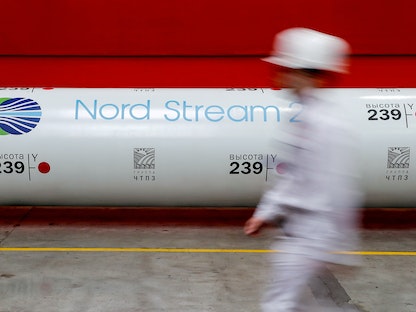 مشروع خط أنابيب الغاز "نورد ستريم 2" في تشيليابينسك، روسيا، 26 فبراير 2020 - REUTERS