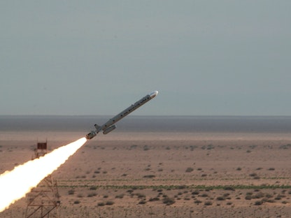 تجربة صاروخ باليستي في مكان غير معروف في إيران - 20 أغسطس 2020 -  REUTERS