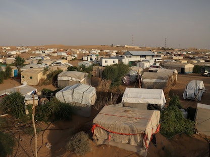 مخيم للنازحين في محافظة مأرب اليمنية - 13 سبتمبر 2021 - REUTERS