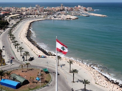 كورنيش مدينة صور الجنوبية في لبنان، 29 مارس 2020 - REUTERS