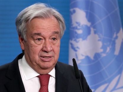 الأمين العام للأمم المتحدة أنطونيو غوتيريش - REUTERS