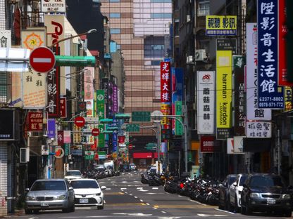 أحد شوارع العاصمة التايوانية تايبيه. 25 يوليو 2022 - Reuters