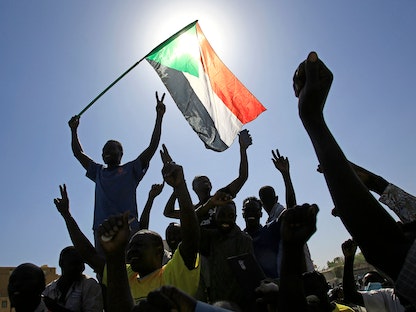 متظاهرون في العاصمة السودانية الخرطوم. 9 نوفمبر 2022 - AFP