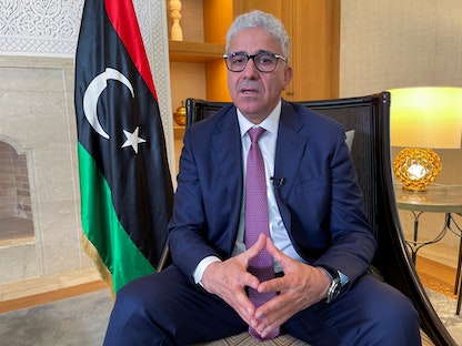 رئيس الوزراء الليبي المنتخب من قبل البرلمان فتحي باشاغا خلال مقابلة مع "رويترز" في تونس- في 30 مارس 2022 - REUTERS