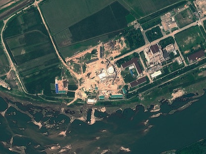 صورة من قمر صناعي مفاعل يونج بيون النووي، في كوريا الشمالية - 8 يونيو 2012 - AFP