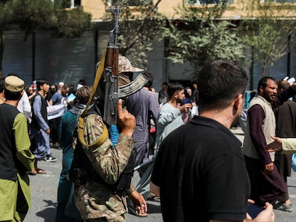 جانب من تظاهرة في كابول ضد التدخل الباكستاني في أفغانستان - via REUTERS