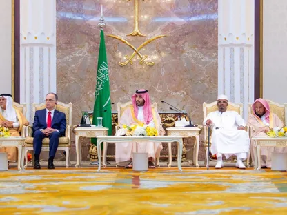 ولي العهد السعودي يقيم حفل الاستقبال السنوي لكبار ضيوف الحج في منى
