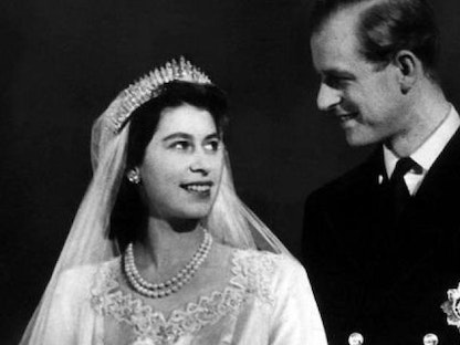 حفل زفاف الملكة إليزابيث الثانية مع زوجها الراحل الأمير فيليب - الشرق الأوسط