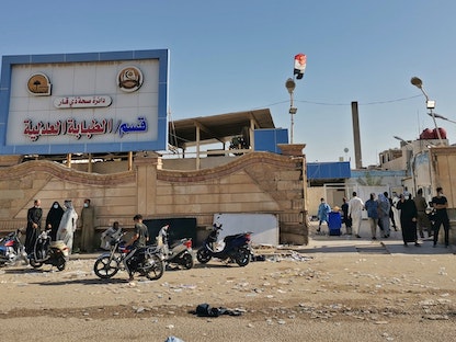 مستشفى في مدينة الناصرية جنوبي العراق - 13 يوليو 2021 -  AFP