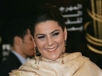 عمدة مدينة مراكش فاطمة الزهراء المنصوري، في الحفل الختامي لمهرجان مراكش السينمائي، 12 ديسمبر 2009 - WireImage