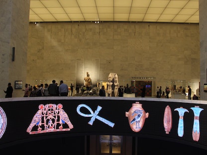 أحد أجنحة المتحف القومي الجديد للحضارة المصرية  - الشرق