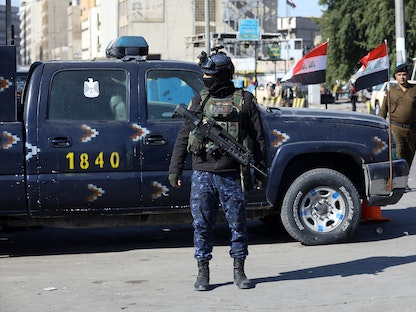 عناصر من القوى الأمنية العراقية في العاصمة بغداد - Anadolu Agency via Getty Images