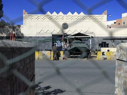 مبنى السفارة الأميركية المغلقة في صنعاء - 18 يناير 2021  - AFP