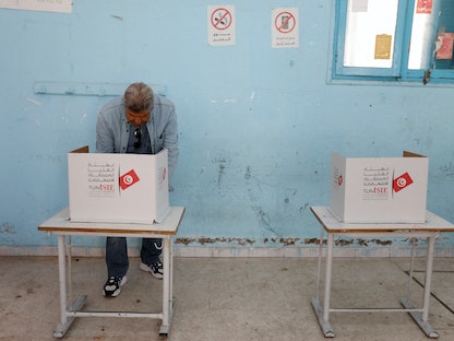 جانب من الانتخابات التشريعية في تونس. 18 ديسمبر 2022 - REUTERS