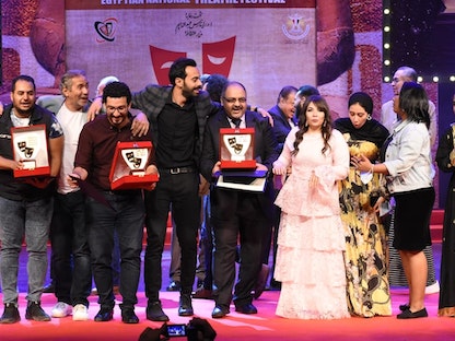 جائزة المهرجان القومي للمسرح المصري في دورته الرابعة عشرة. - facebook@ntfeg