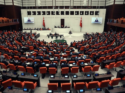 إحدى جلسات البرلمان التركي - 6 ديسمبر 2020 - AFP