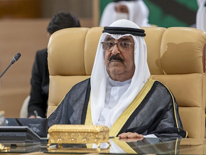 ولي عهد الكويت الشيخ مشعل الأحمد الجابر الصباح - 25 أكتوبر 2021 - AFP