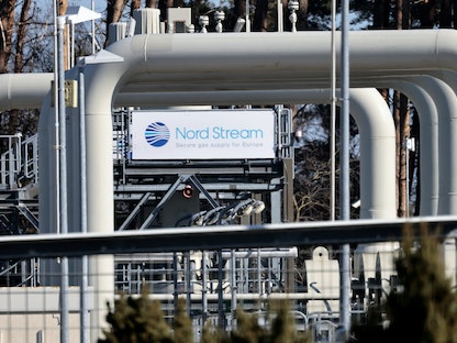 الأنابيب النفطية في خط أنابيب الغاز "نورد ستريم 1" في لوبمين بألمانيا. 8 مارس 2022.  - REUTERS