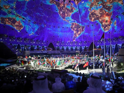 جانب من حفل افتتاح معرض إكسبو 2020 في دبي. 30 سبتمبر 2021 - REUTERS