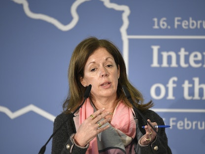 الممثلة الخاصة للأمين العام للأمم المتحدة في ليبيا بالإنابة ستيفاني وليامز - AFP
