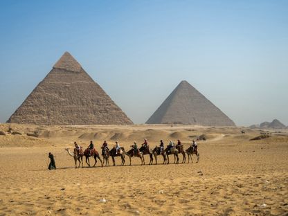 أهرامات الجيزة في مصر. 3 مايو 2024 - AFP