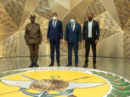 رئيس الوزراء الإثيوبي آبي أحمد يستقبل نائب رئيس مجلس السيادة الانتقالي السوداني محمد حمدان دقلو في أديس أبابا - 23 يناير 2022. - facebook/www.rsf.gov.sd