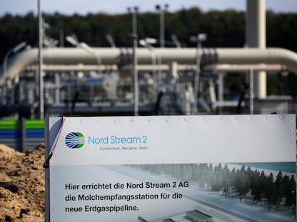 منشأة لخط أنابيب نورد ستريم 2 في مدينة لوبمين الألمانية 10 سبتمبر 2020 - REUTERS