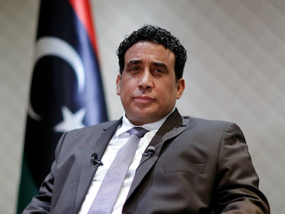 رئيس المجلس الرئاسي الليبي محمد المنفي خلال مقابلة مع وكالة "رويترز" - REUTERS