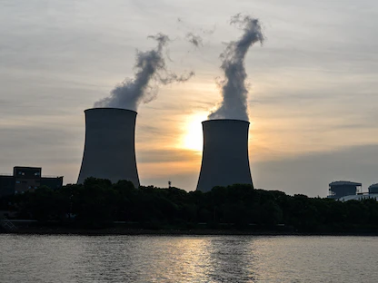 محطة ووجينج لتوليد الكهرباء بالفحم في منطقة مينهانج في شنغهاي بالصين. 22 أغسطس 2022  - AFP