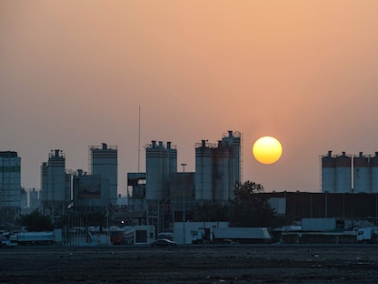 جانب من منطقة المصفح في العاصمة الإماراتية أبو ظبي-17 يناير 2022. - AFP