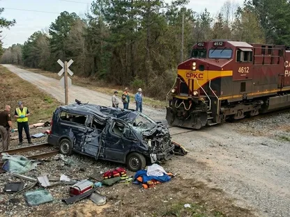 أميركا.. حادث تصادم قطار وسيارة يودي بحياة 5